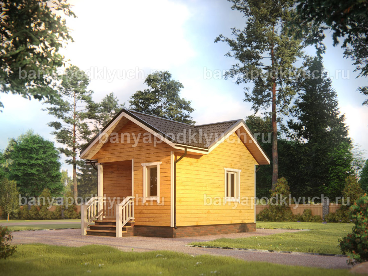 Баня из бруса 6x6 м Баня из бруса 6x6 м