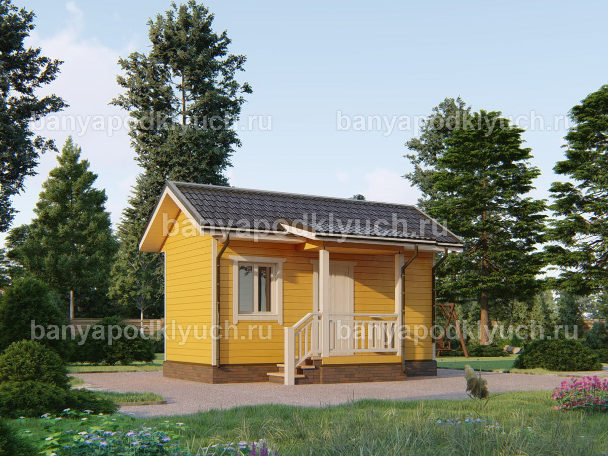 Каркасная баня 6x3 м Каркасная баня 6x3 м