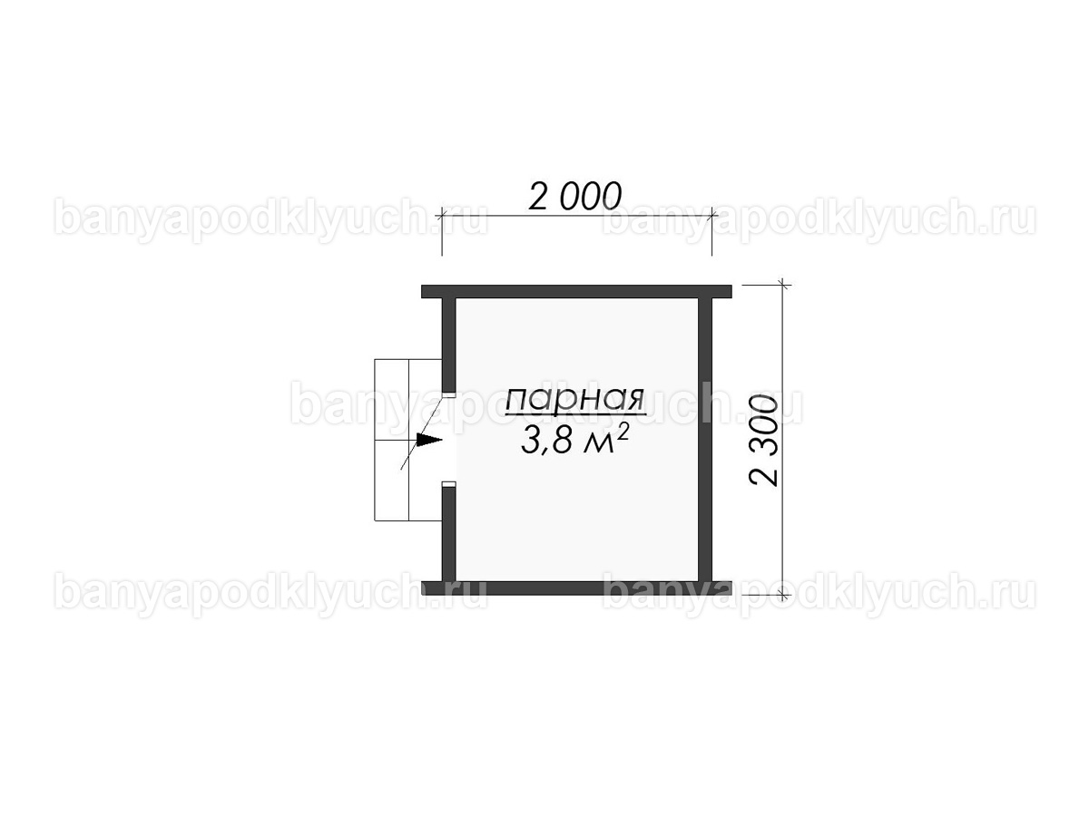 Баня-бочка 2.3x2 м Баня-бочка 2.3x2 м
